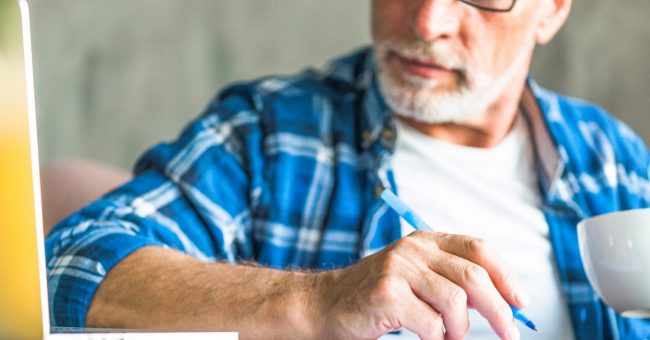 Closeup of senior man illustrates blog "What Is Medicare Supplement Insurance (Medigap)?"